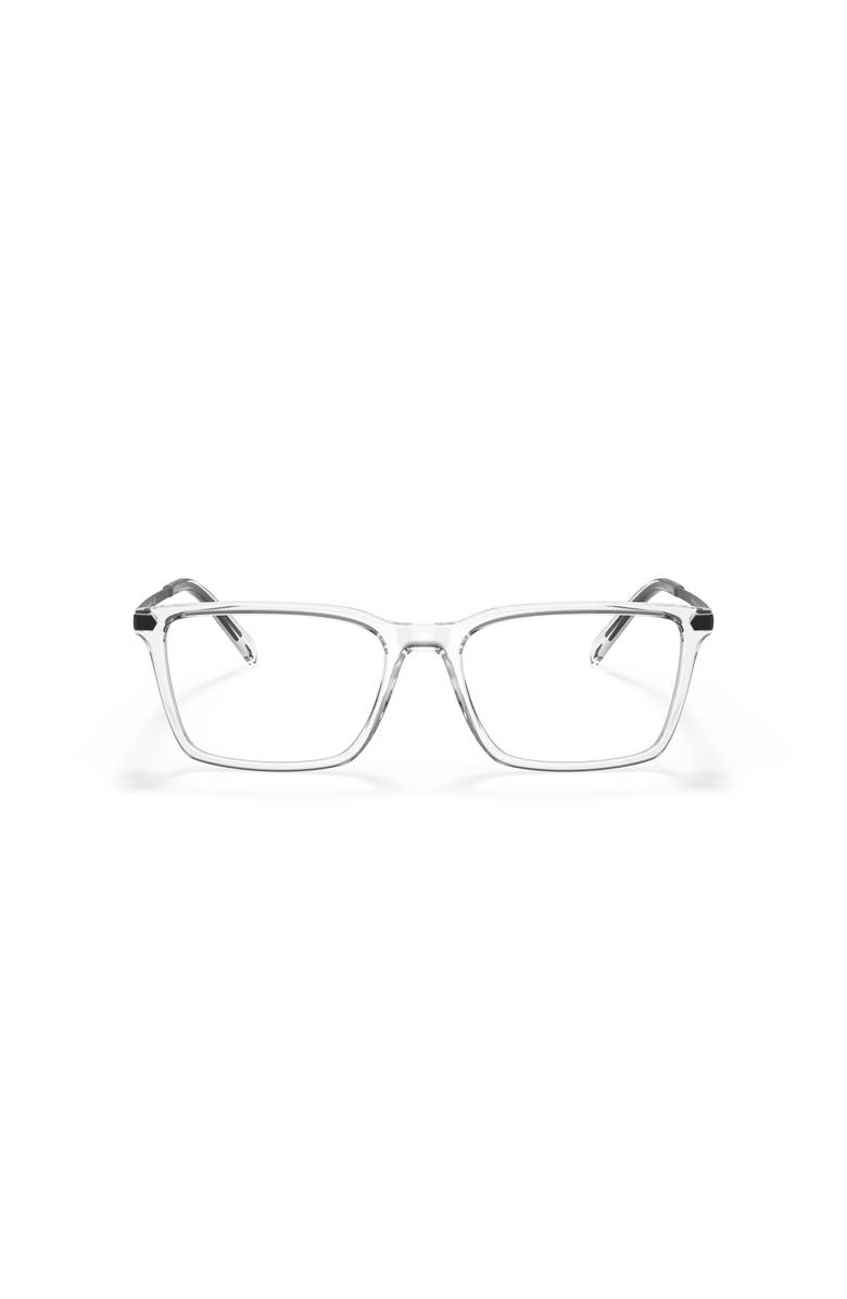 Armani Exchange 54mm Rectangle optical glasses, Alternate, color, Transparent
