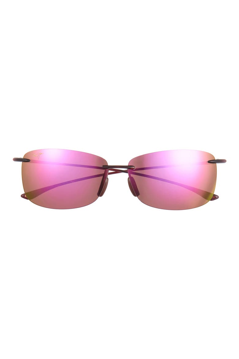 Polarized Rectangular Sunglasses, Main, color, BROWN TORTOISE SUNRISE