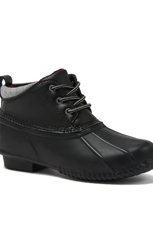 Lands' End Waterproof Ankle Duck Boots In Black