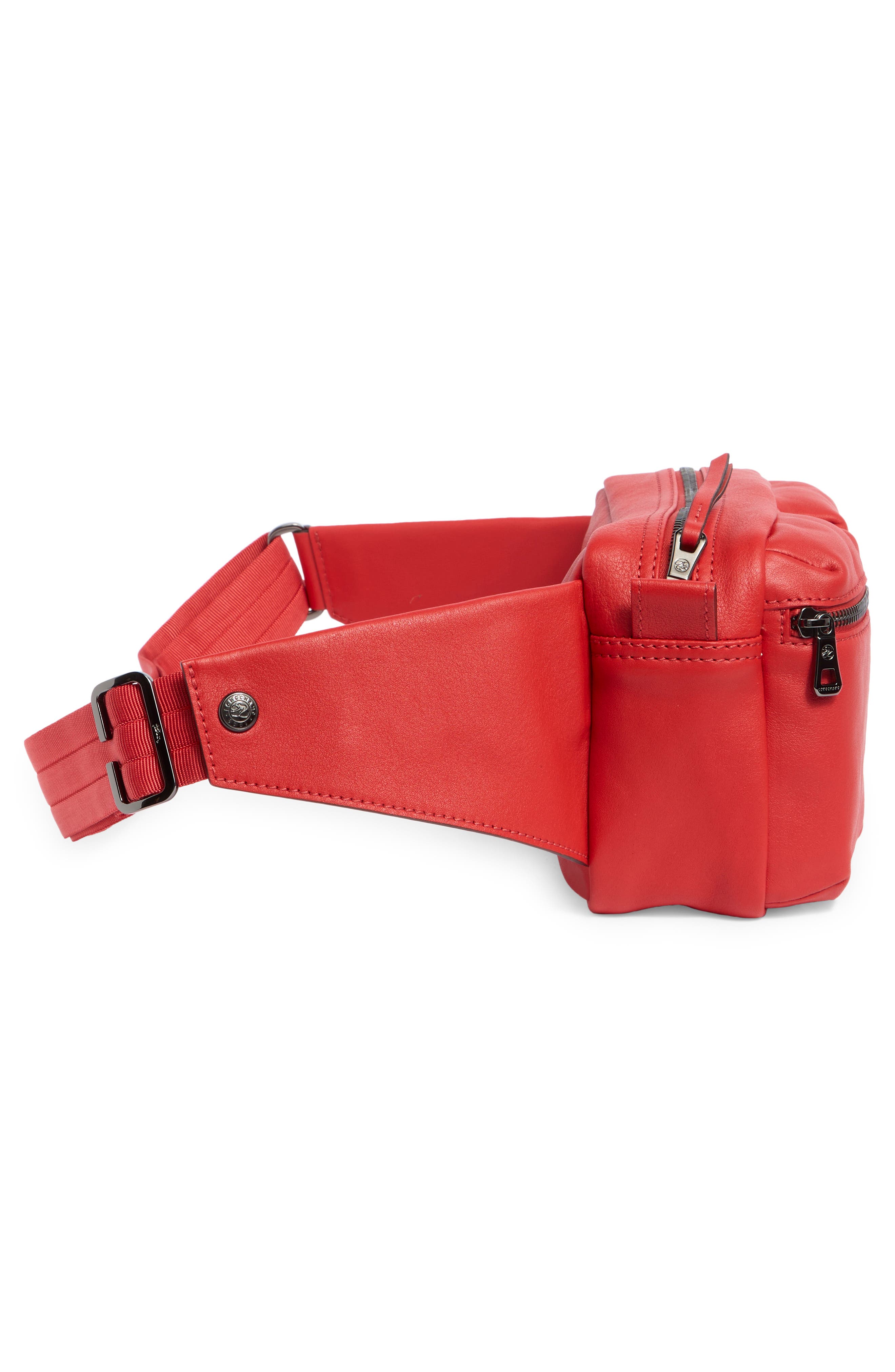 Longchamp LC3D 2-Pocket Belt Bag, Alternate, color, Vermilion