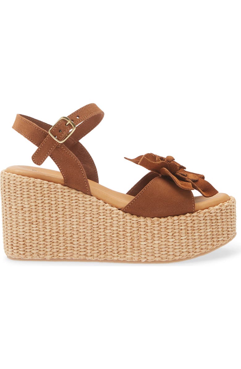 Chocolat Blu Jakkie Platform Wedge, Alternate, color, Cinnamon Suede