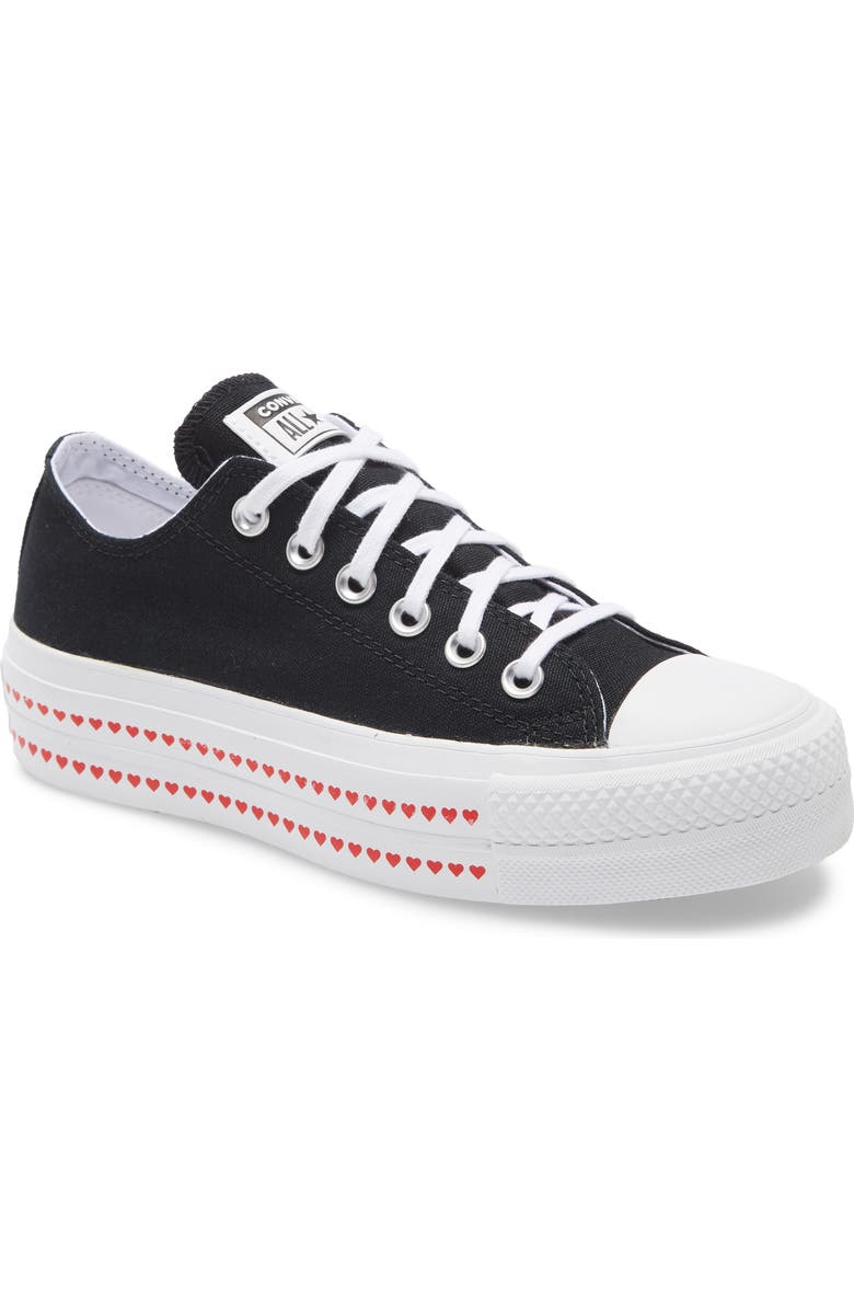 Converse Chuck Taylor<sup>®</sup> All Star<sup>®</sup> Love Fearlessly Platform Sneaker, Main, color,