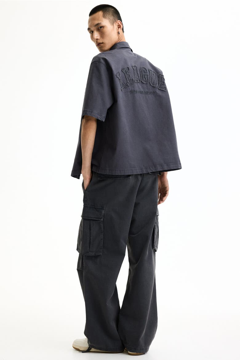 Loose-fit Cargo Pants, Alternate, color, Dark gray