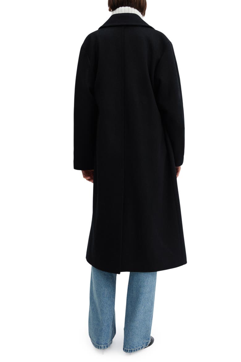 Oversize Wool Blend Coat, Alternate, color, BLACK