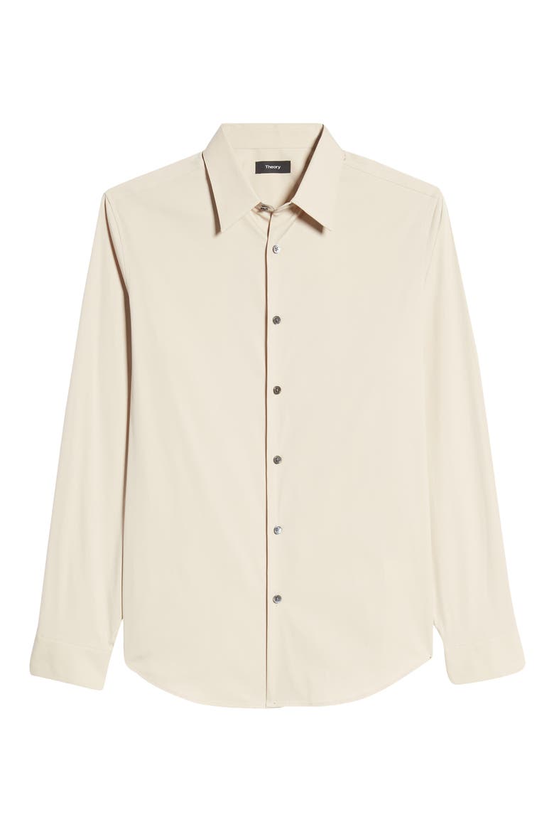 Sylvain Slim Fit Button-Up Dress Shirt, Alternate, color, MUSLIN