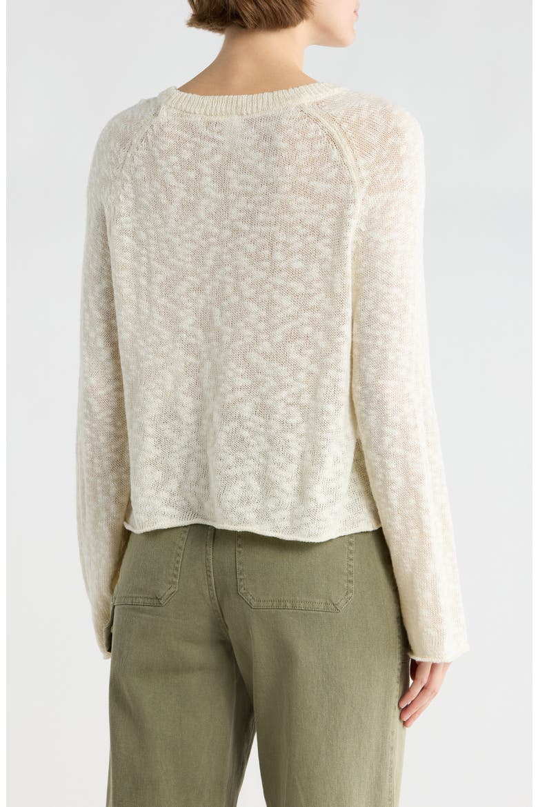 Slub Knit Long Sleeve Top, Alternate, color, IVORY DOVE