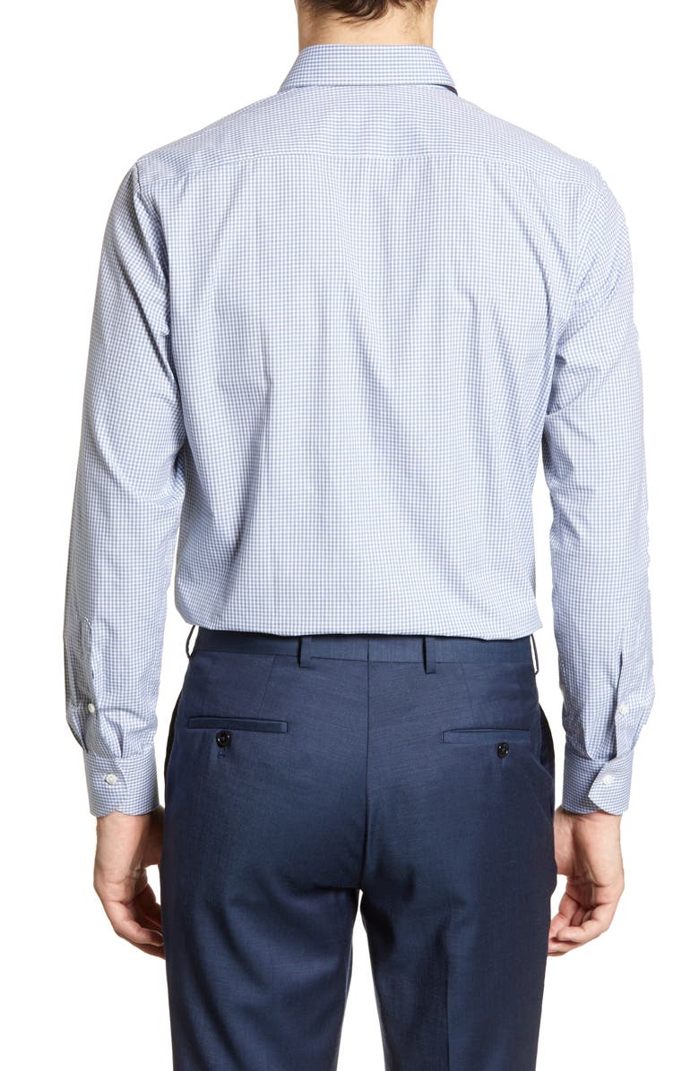 Canali Regular Fit Check Dress Shirt, Alternate, color, 