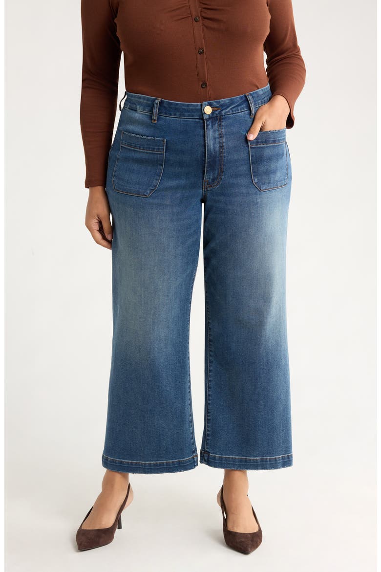 Meg High Waist Ankle Wide Leg Jeans, Main, color, LOYALTY