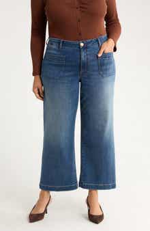 KUT from the Kloth Meg High Waist Ankle Wide Leg Jeans