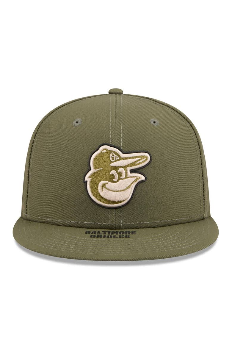 New Era Men's New Era  Olive Baltimore Orioles 2026 Armed Forces Day 59FIFTY Fitted Hat, Alternate, color, Olive