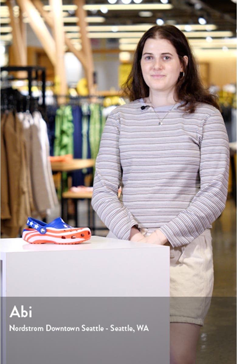 Kids' Classic American Flag Clog, sales video thumbnail