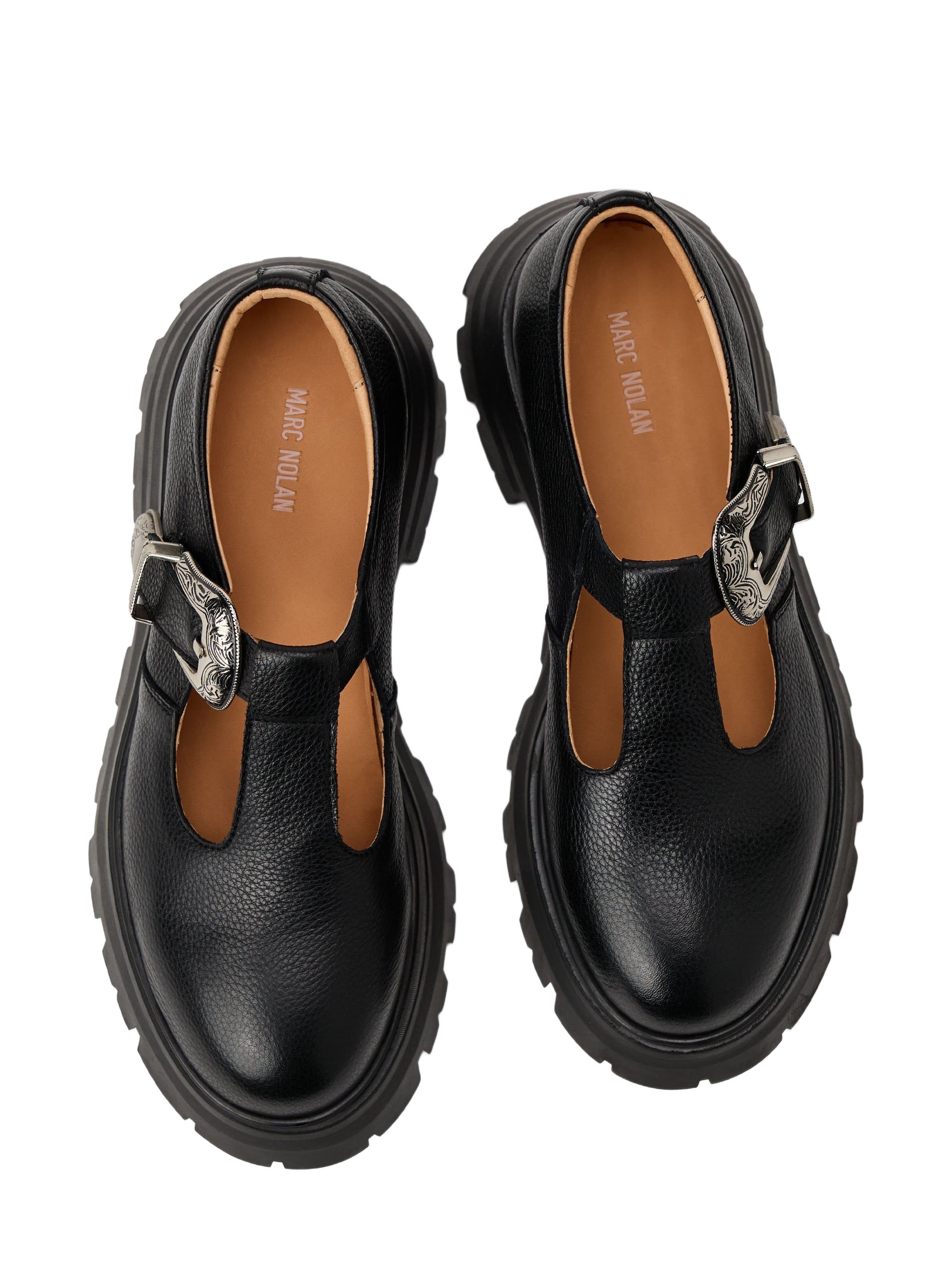 MARC NOLAN Charli Leather Lug Mary Janes, Alternate, color, 