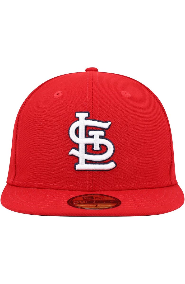 New Era Men's New Era Red St. Louis Cardinals 9/11 Memorial Side Patch 59FIFTY Fitted Hat, Alternate, color, Red