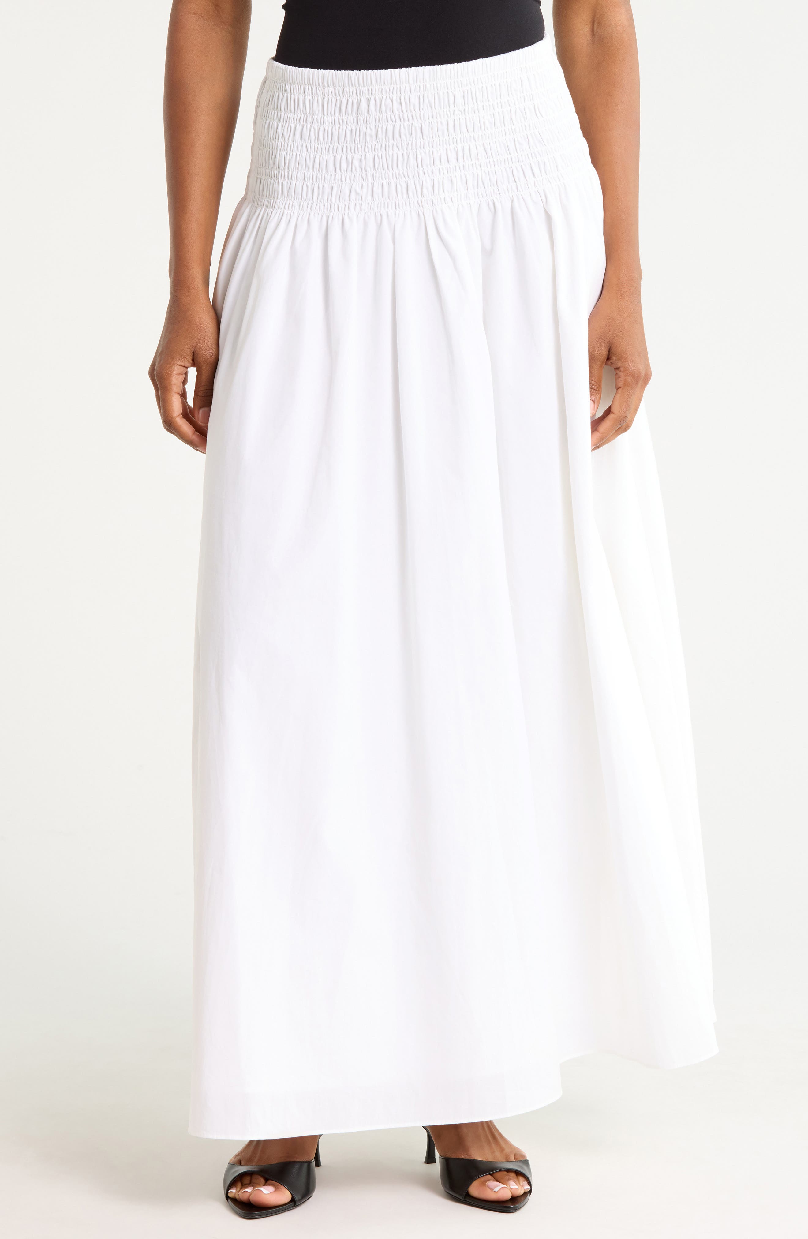 Sly Cotton Poplin Maxi Skirt