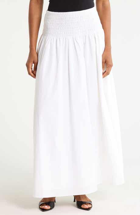 Sly Cotton Poplin Maxi Skirt