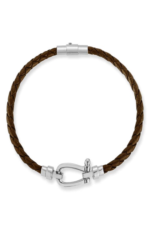 Men's Braided Leather Bracelet