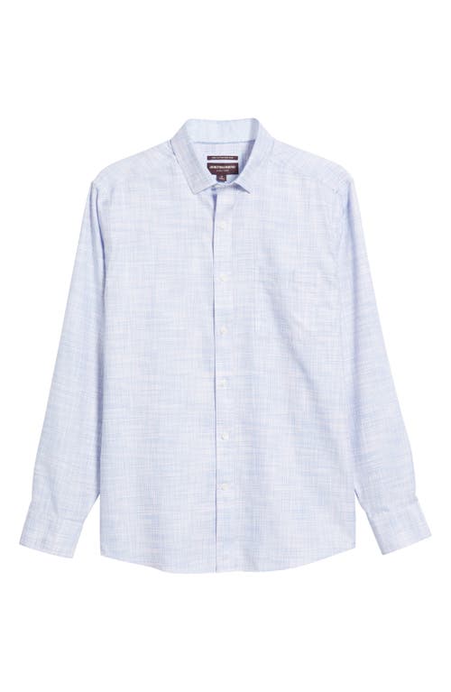 Johnston & Murphy Cross Hatch Cotton Dobby Button-up Shirt In Pink/blue