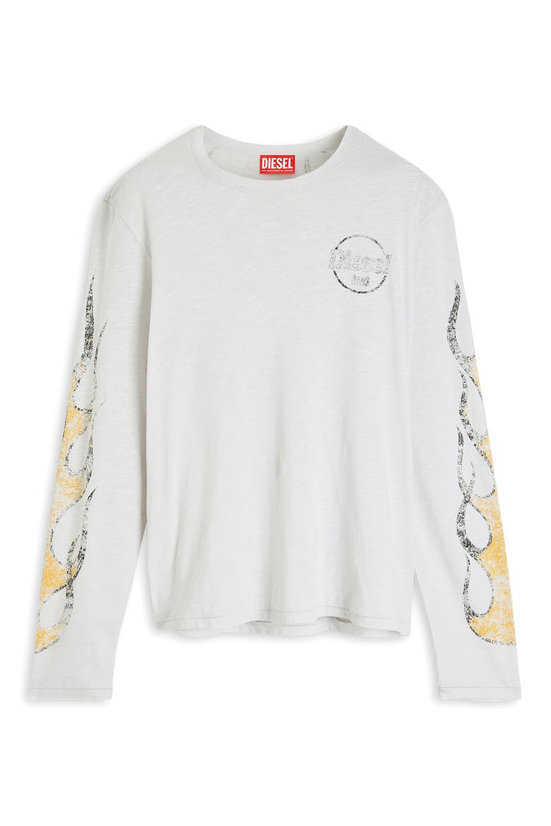 Graphic Slub Long Sleeve T-Shirt, Alternate, color, IVORY