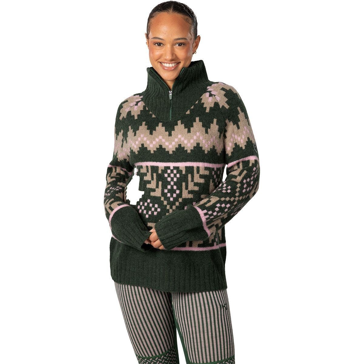 Kari Traa Amelia Knit Sweater - Women's in Thyme 