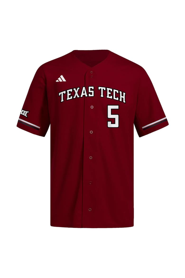 Men's adidas Patrick Mahomes Red Texas Tech Red Raiders Replica Baseball Jersey, Alternate, color, Red