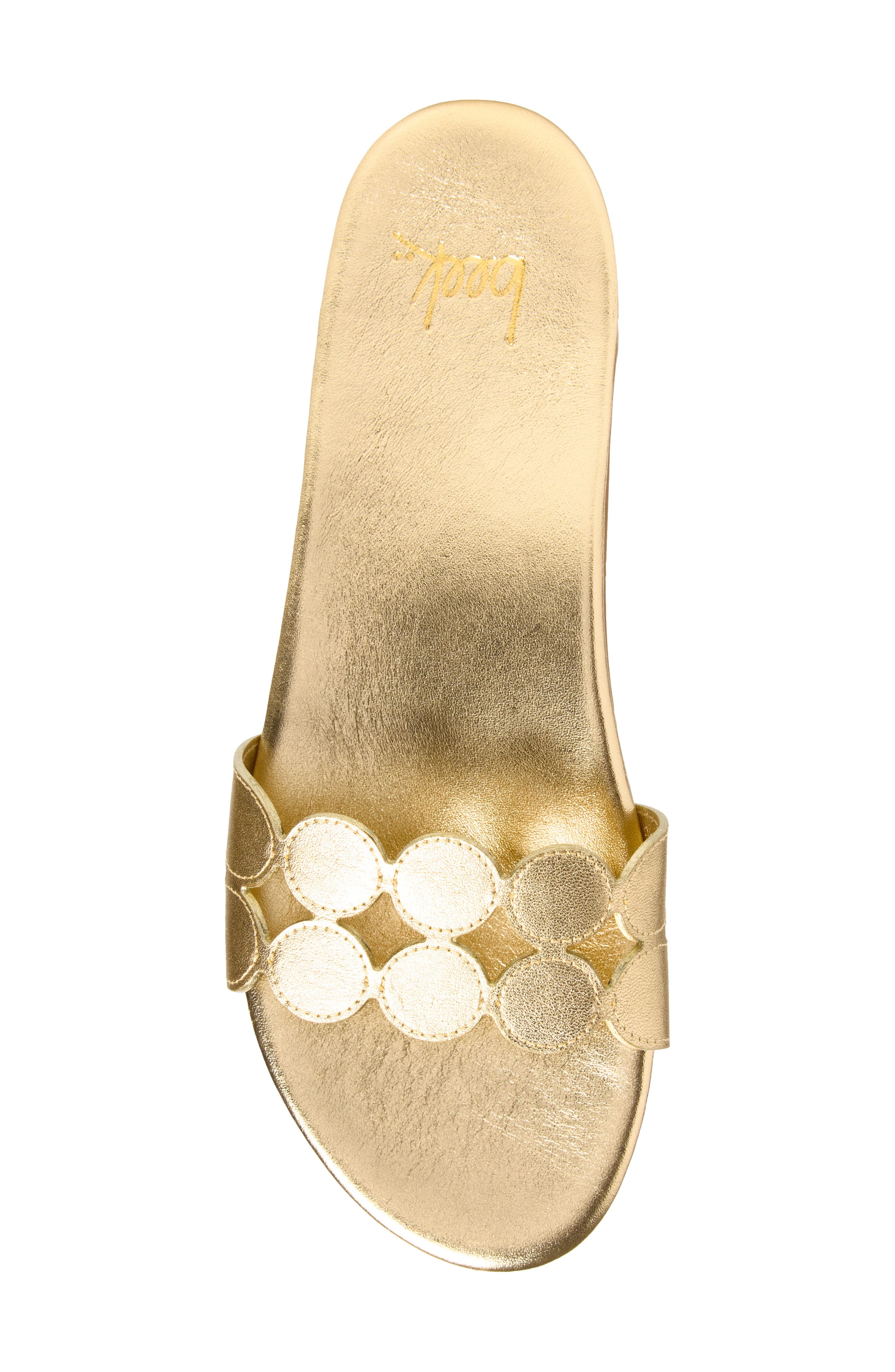 Whirlybird Slide Sandal, Alternate, color, GOLD