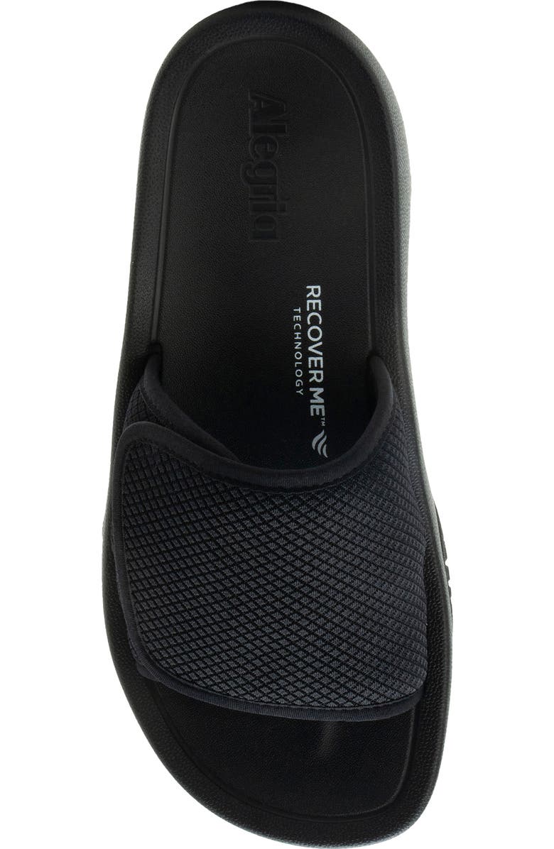 Alegria by PG Lite Ova8tion Raven Slide Sandal, Alternate, color, Raven