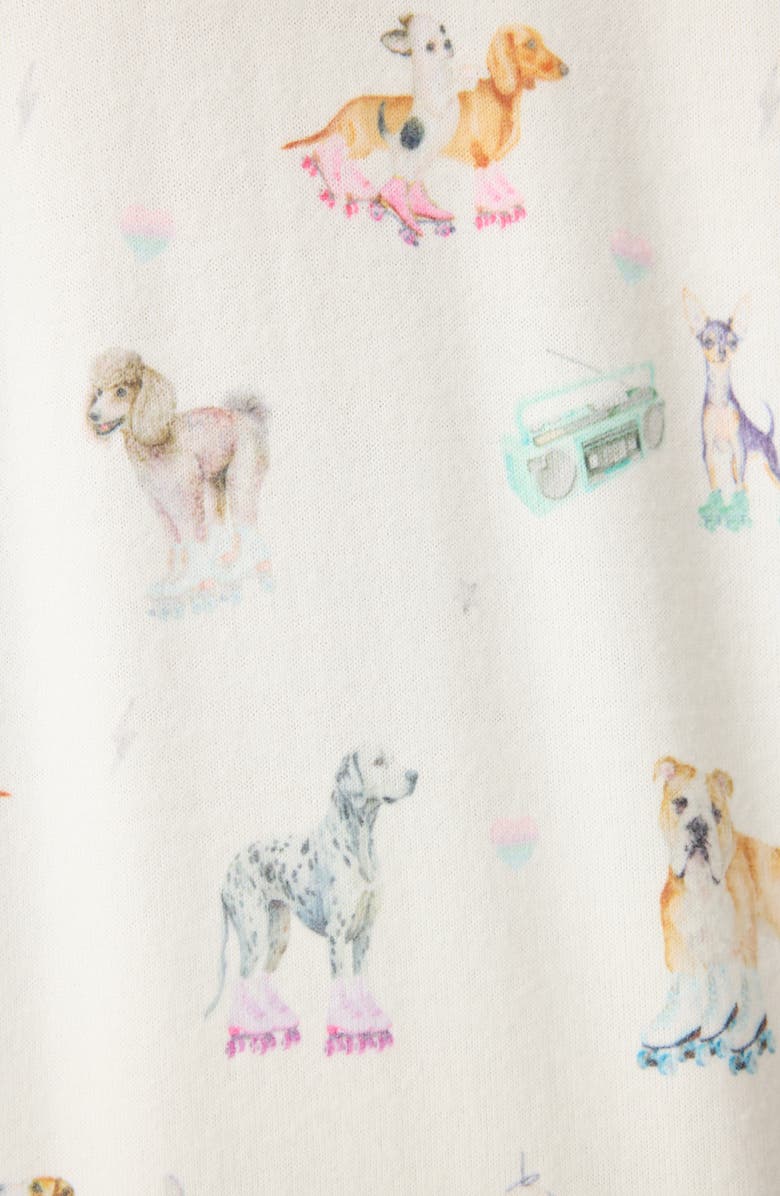 PJ Salvage Roll with It Peachy Jersey Pajama Top, Alternate, color, 