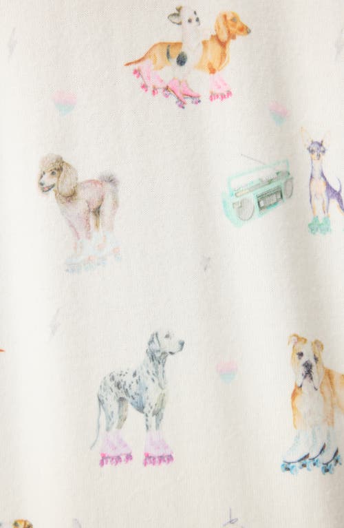 PJ SALVAGE PJ SALVAGE ROLL WITH IT PEACHY JERSEY PAJAMA TOP 