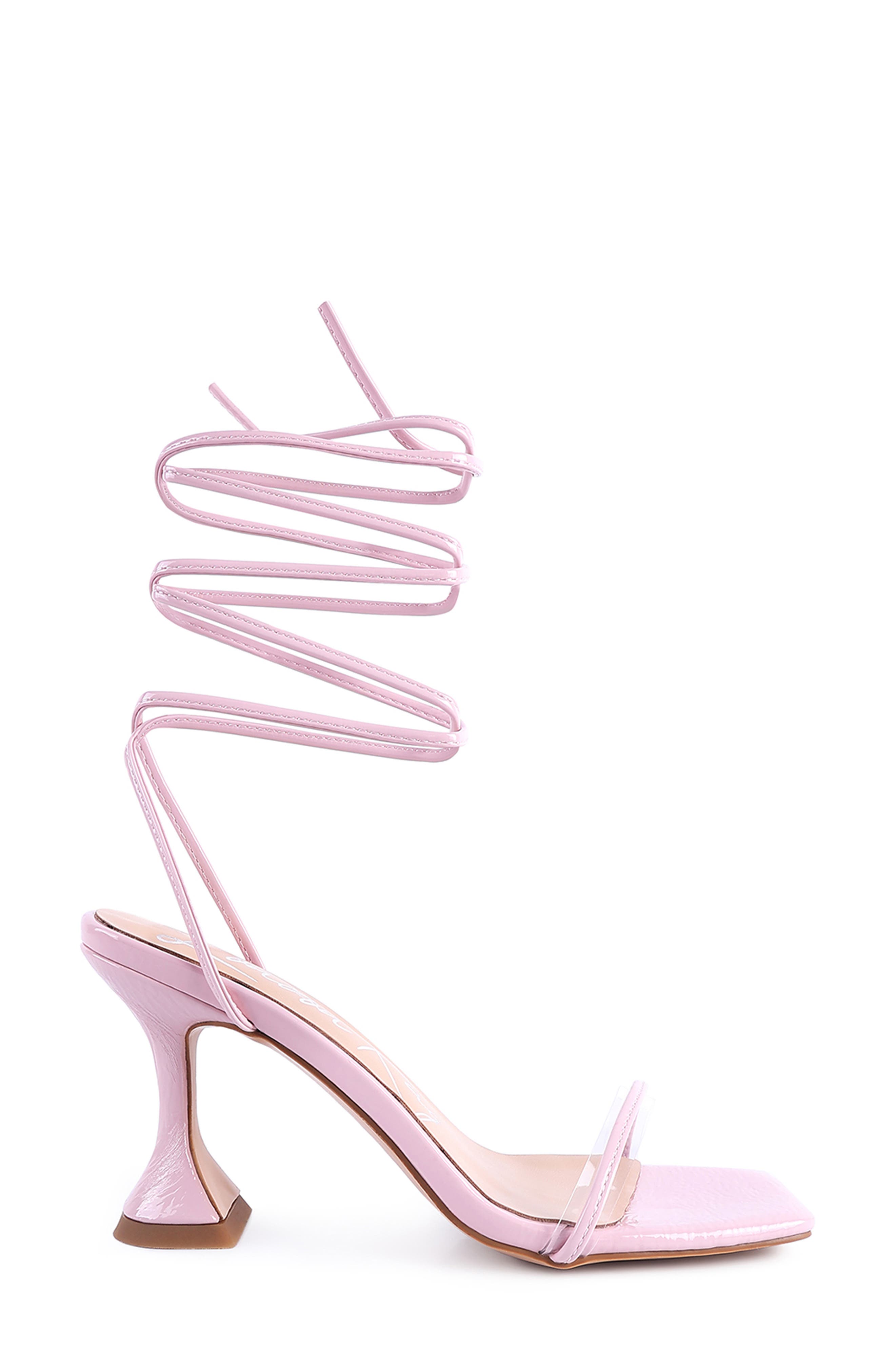 LONDON RAG Biten Lace-Up Sandal, Alternate, color, Pink