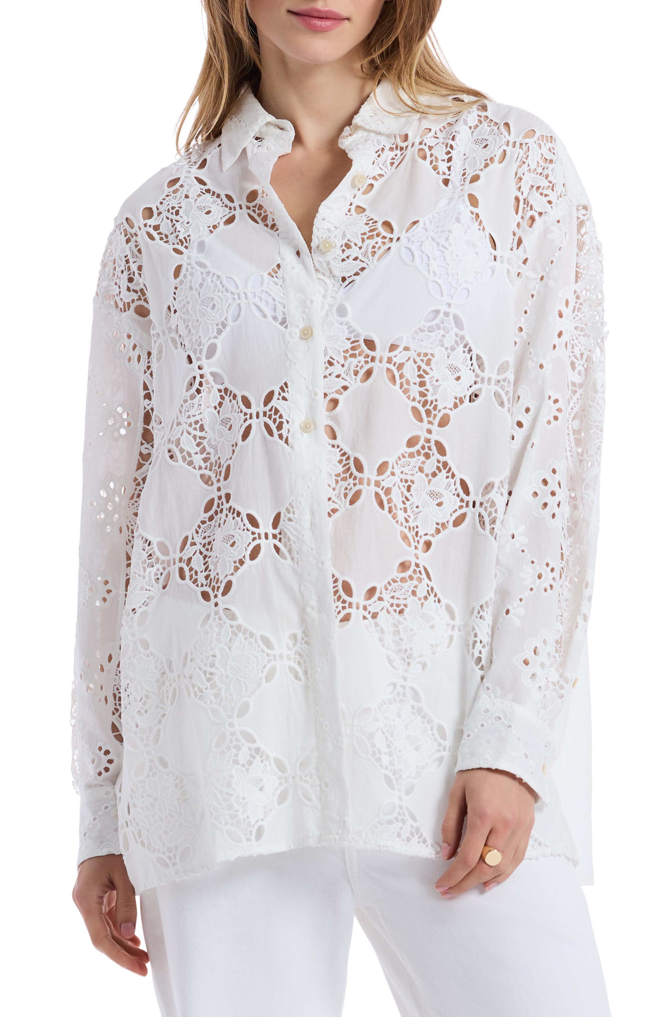 Robert Graham Lola Long Sleeve Woven Shirt