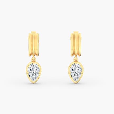 Pear Aura Drop Lab Diamond