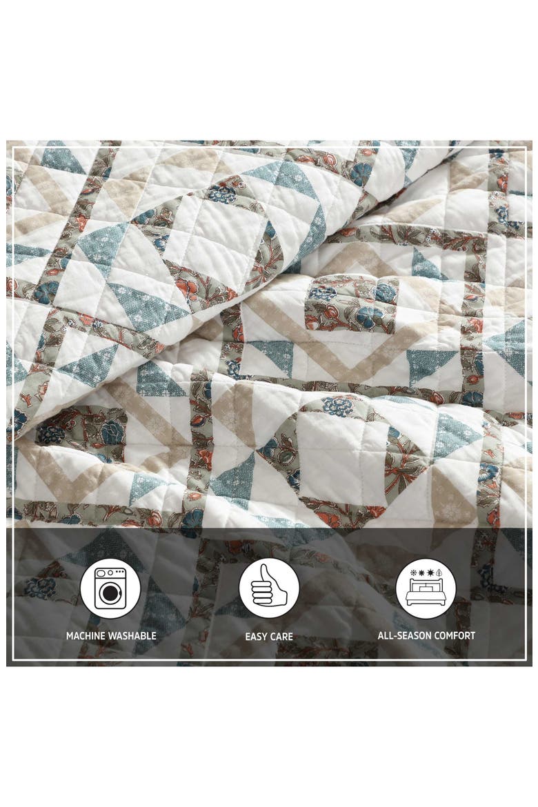 Annie Twin Reversible Quilt Set, Alternate, color, BLUE