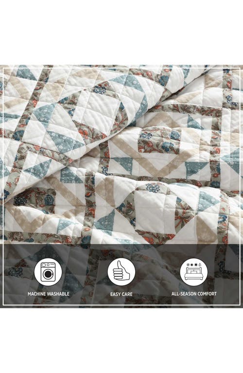 Wrangler Annie Twin Reversible Quilt Set In Blue