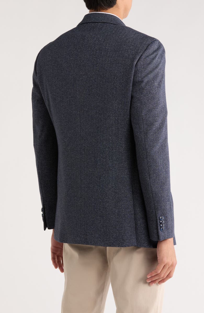 Original Penguin Herringbone Two-Button Sport Coat, Alternate, color, Blue/Black