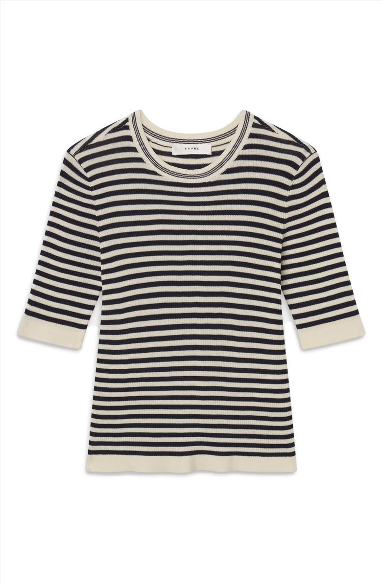 FRAME The Cruise Rib Sweater, Alternate, color, Cream Multi