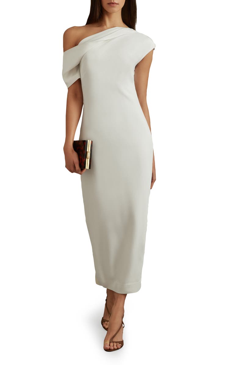 Reiss Laurey Drape Body-Con Dress, Main, color, 