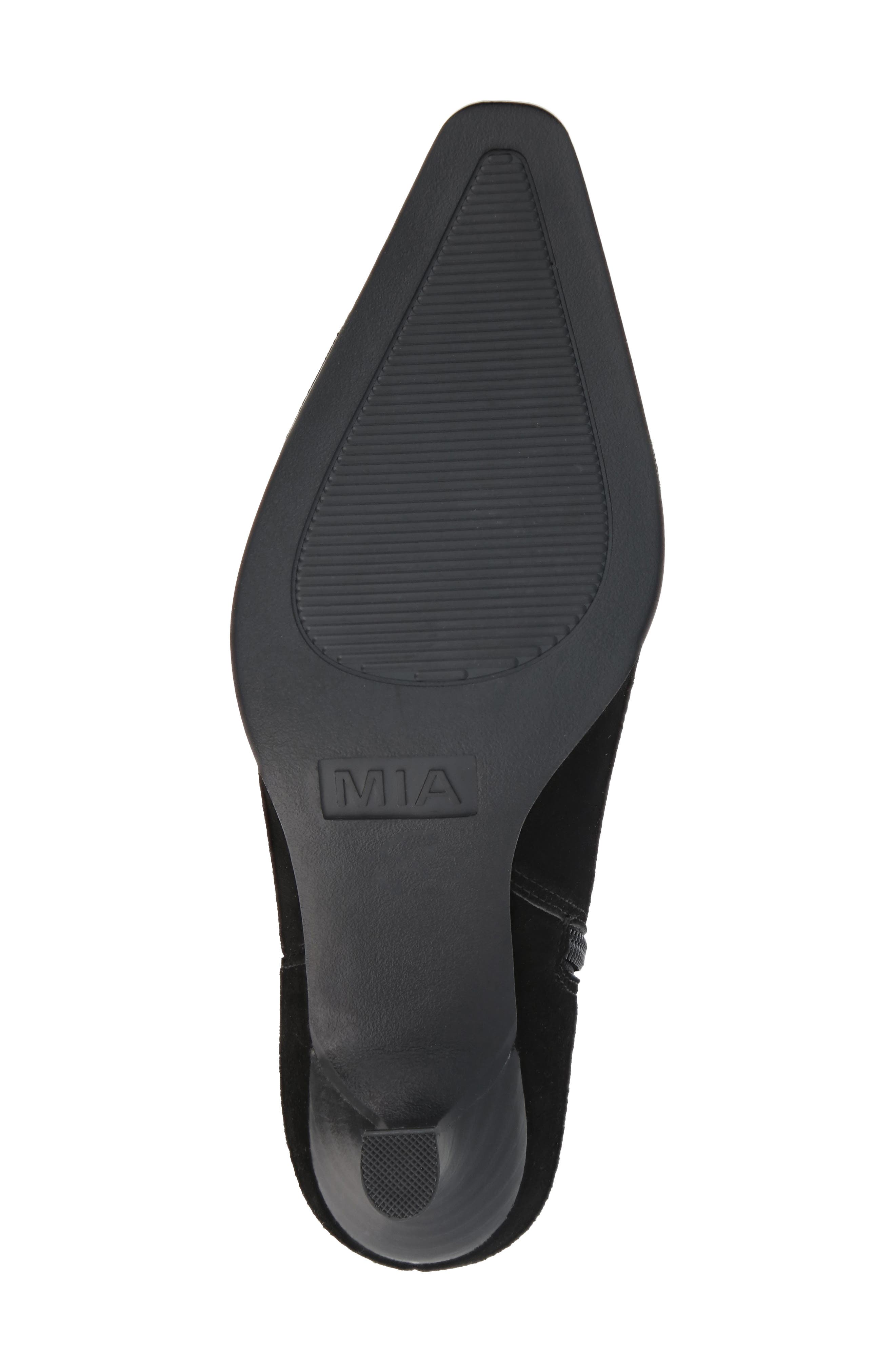 Aletta Pointed Toe Bootie, Alternate, color, BLACK