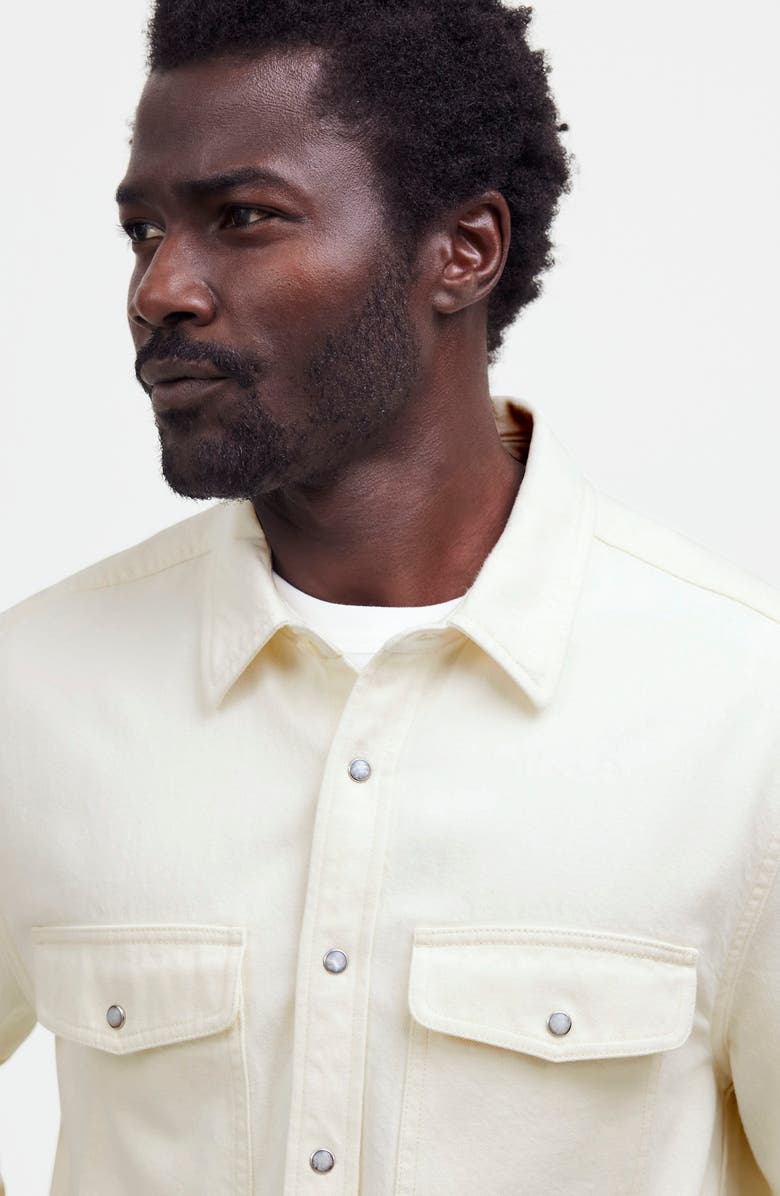 Madewell Easy Denim Western Snap-Up Shirt, Alternate, color, 