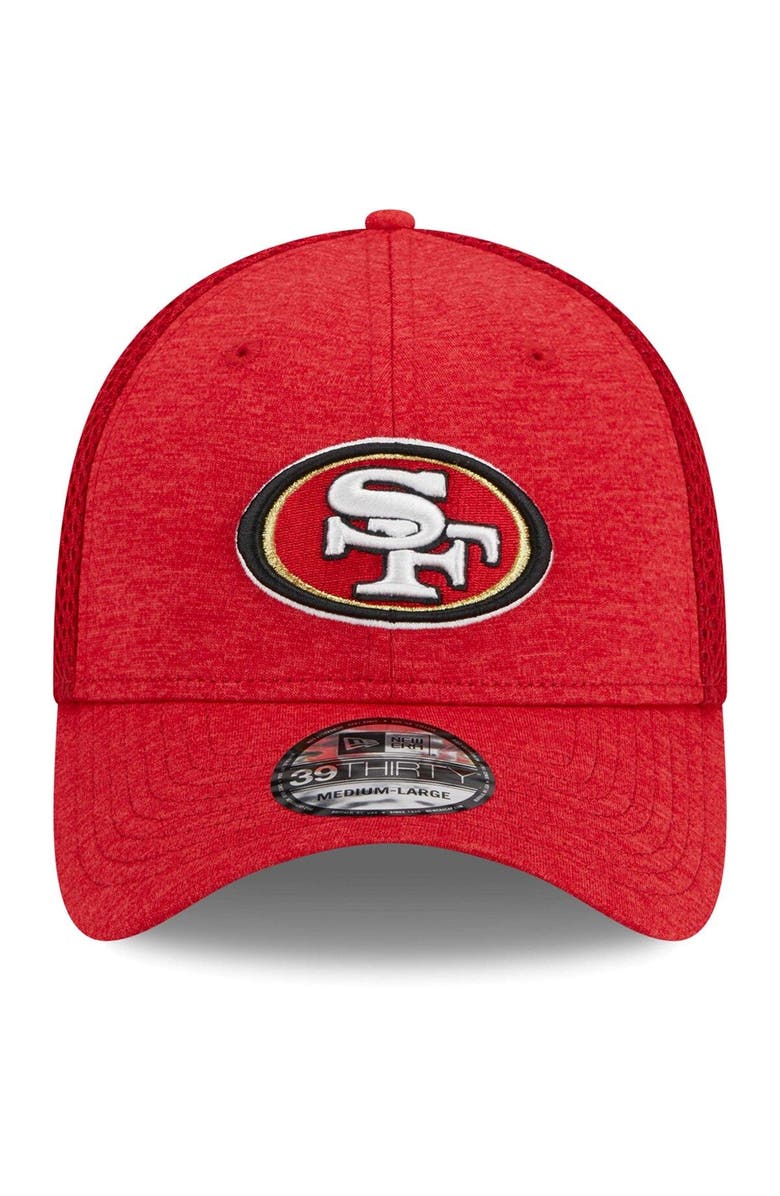 New Era Men's New Era  Scarlet San Francisco 49ers 39THIRTY Flex Hat, Alternate, color, 