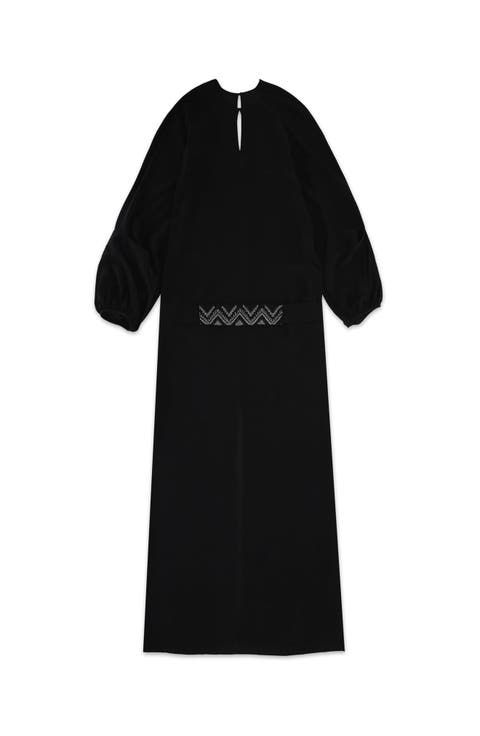 Vintage Silk Maxi Dress