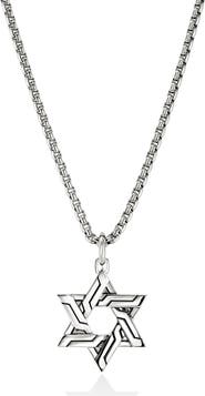 John Hardy Icon 50 Star of David Pendant Necklace