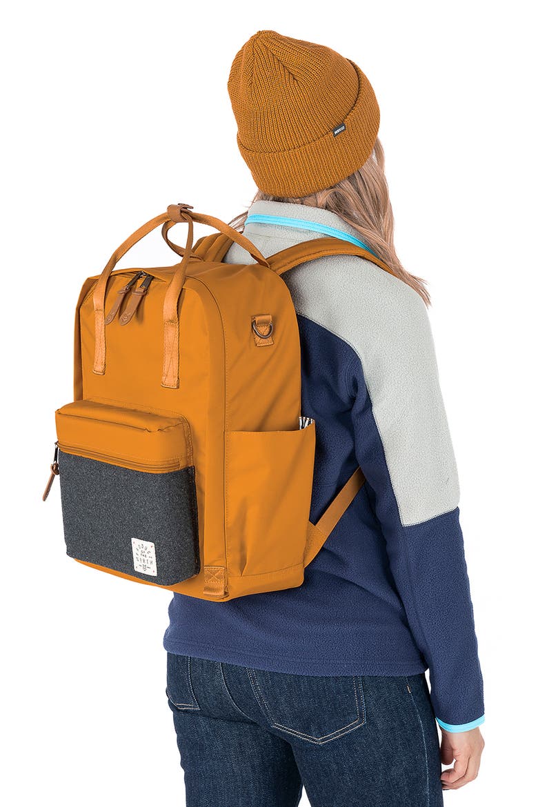 Elkin Sustainable Diaper Backpack, Alternate, color, BUCKTHORN