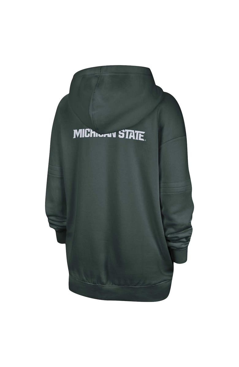 Nike Women's Nike Green Michigan State Spartans Sideline Two-Hit Club Fleece Pullover Hoodie, Alternate, color, 