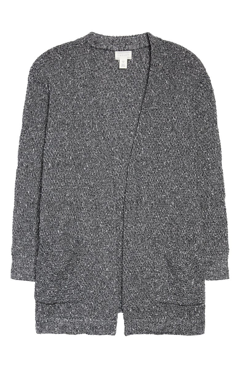 Caslon<sup>®</sup> Marl Texture Cardigan, Main, color, 