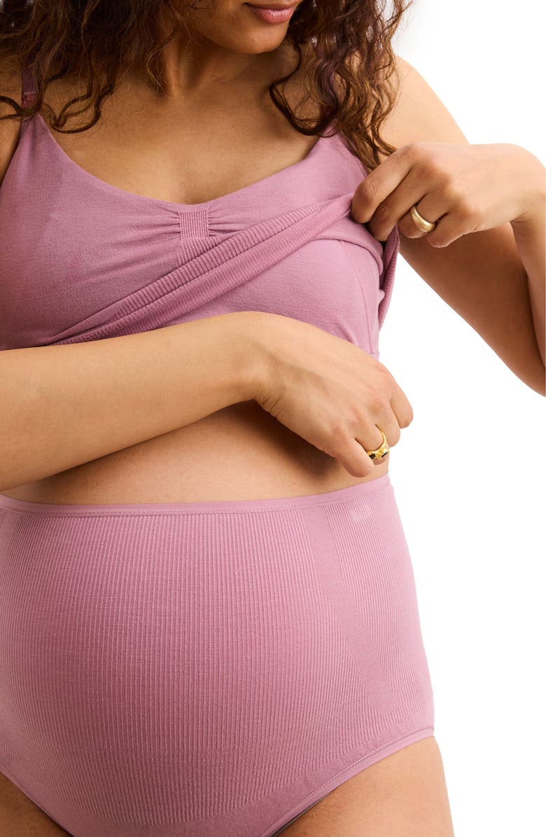 HATCH Collection The Essential Nursing And Pumping Bra, Alternate, color, Elderberry