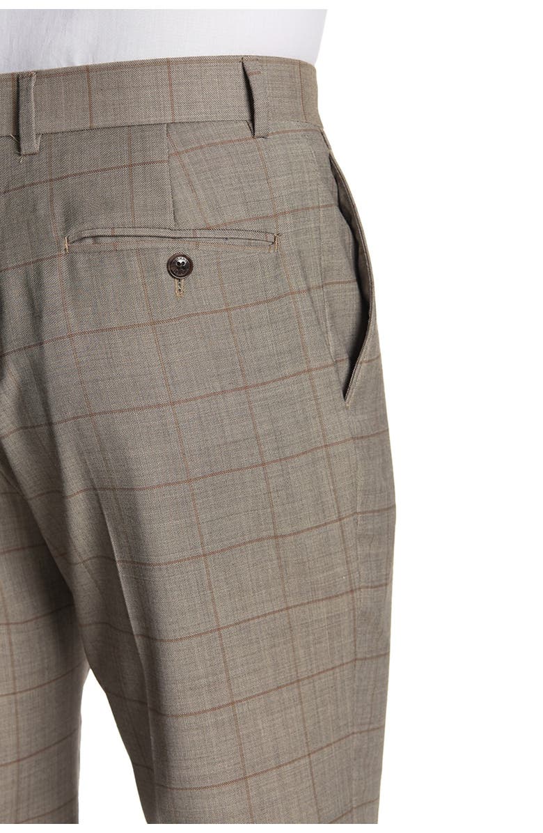 Tommy Hilfiger Window Pane Two Button Notch Lapel Two Button Suit, Alternate, color, 