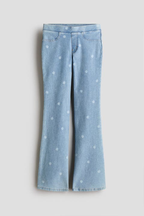 Denim-look Flared Jeggings
