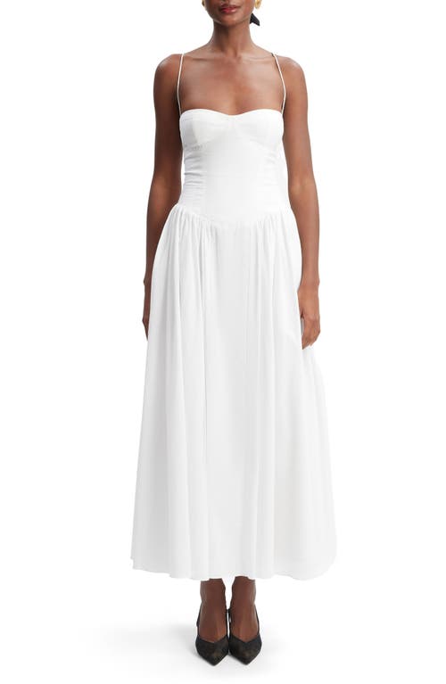 Bardot Estie A-line Cotton Dress In Orchid White