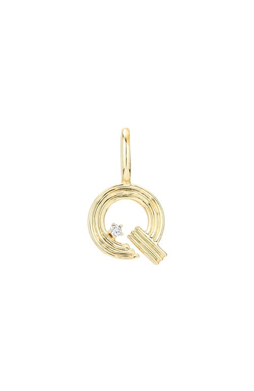 ADINA REYTER ADINA REYTER GROOVY DIAMOND MINI INITIAL CHARM 