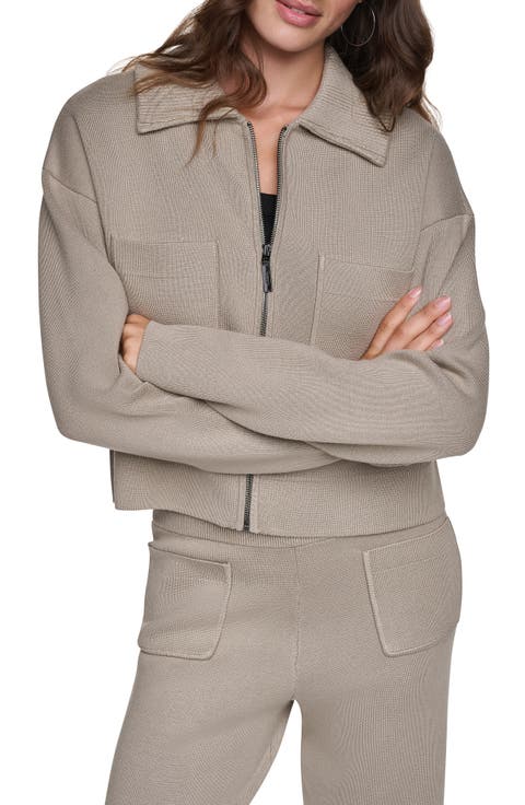 Essentials Zip Up Sweater Jacket